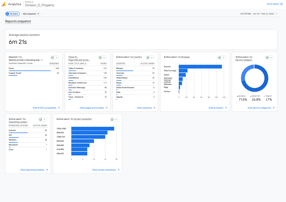 Analytics Dashboard Mockup
