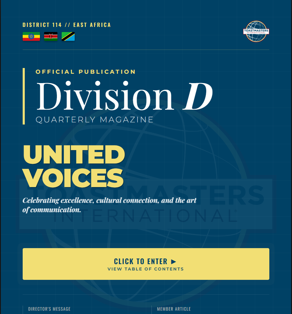 Toastmasters Division-D Digital Magazine